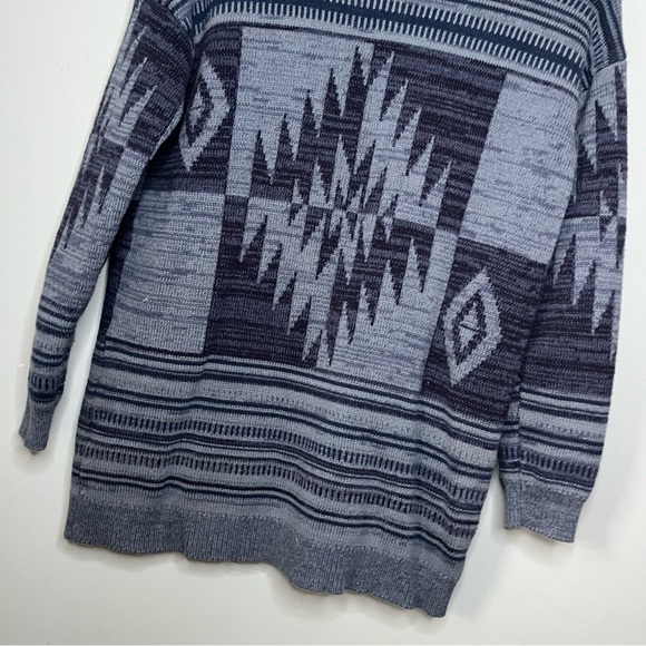 Lucky Brand Southwestern Geometric Heritage Print Cardigan Sweater Size Small - Picture 16 of 16